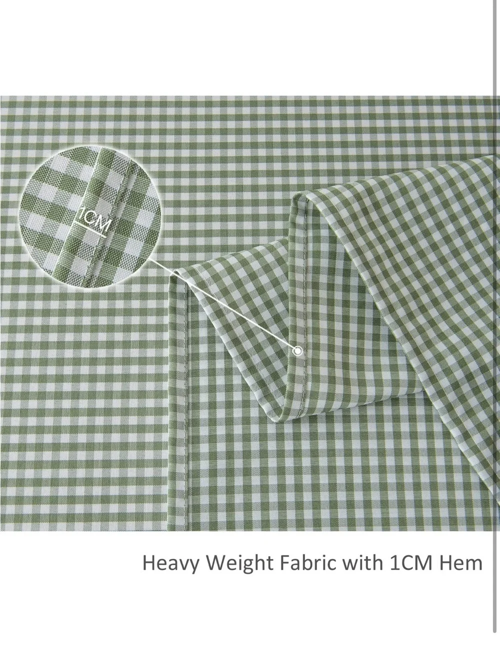 NEW Rectangle Checkered Tablecloth. Waterproof Wrinkle Resistant Buffalo Plaid